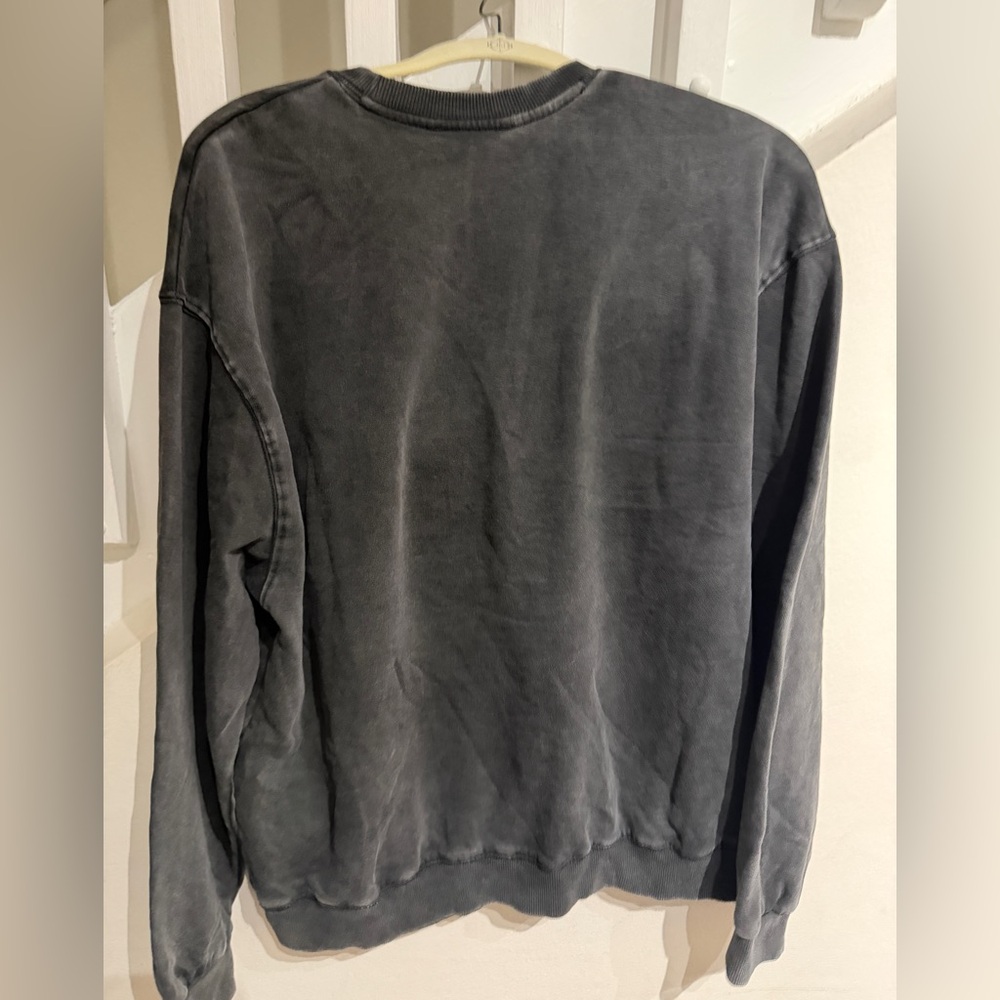Zara Charcoal Sweatshirt with Orange Detail M - Picture 5 of 5